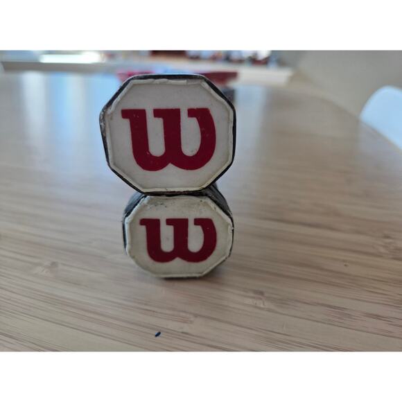 RARE Set of 2 Vintage Wilson Wooden Tennis Rackets Chris Evert & Jimmy Connors - Picture 6 of 6